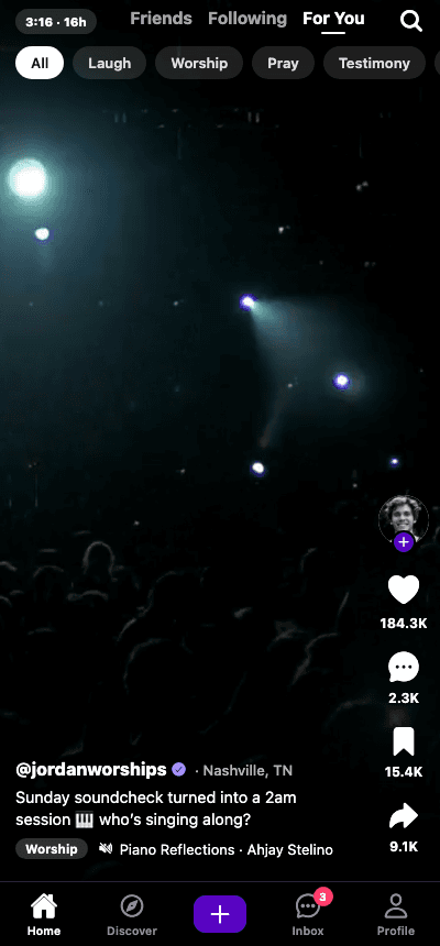 The For You video feed