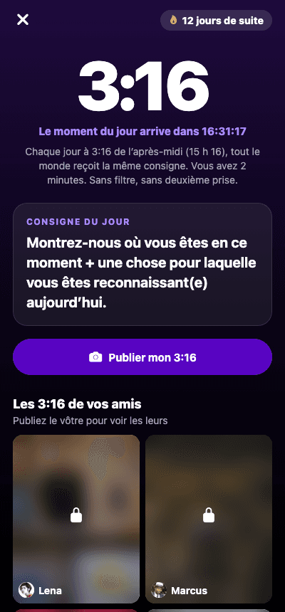 L’écran du moment 3:16 quotidien